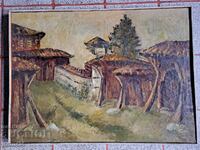 Υπογεγραμμένος πίνακας ζωγραφικής, χρονολογημένος, λάδι σε καμβά, με πλαίσιο