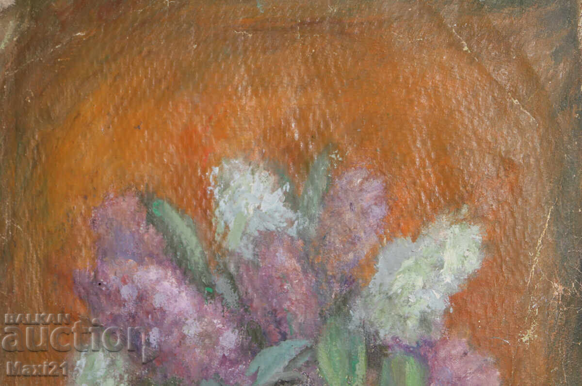 Delivery of Old oil painting still life