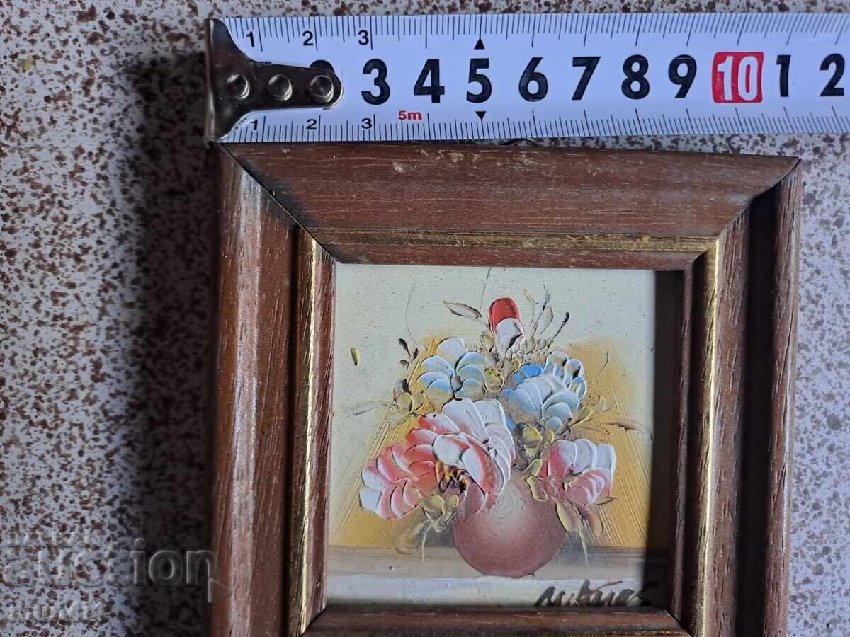 Έργο ζωγραφικής υπογεγραμμένο, ελαιογραφία, ξύλινο πλαίσιο - 6