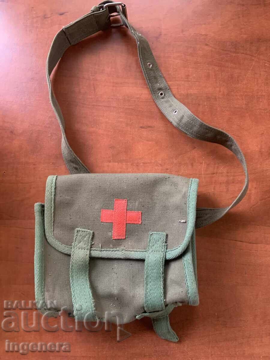 MILITARY MEDICAL BAG CANVAS CROSS BARRACKS