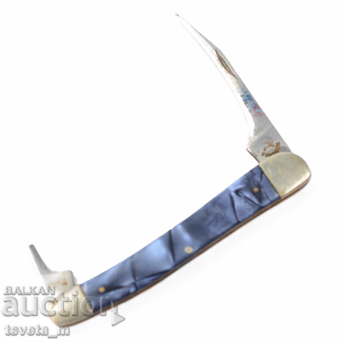 Livrarea Cuțit de buzunar cu 2 unelte - pentru reparații sau piese Livrarea Cuțit de buzunar cu 2 unelte - pentru reparații sau piese