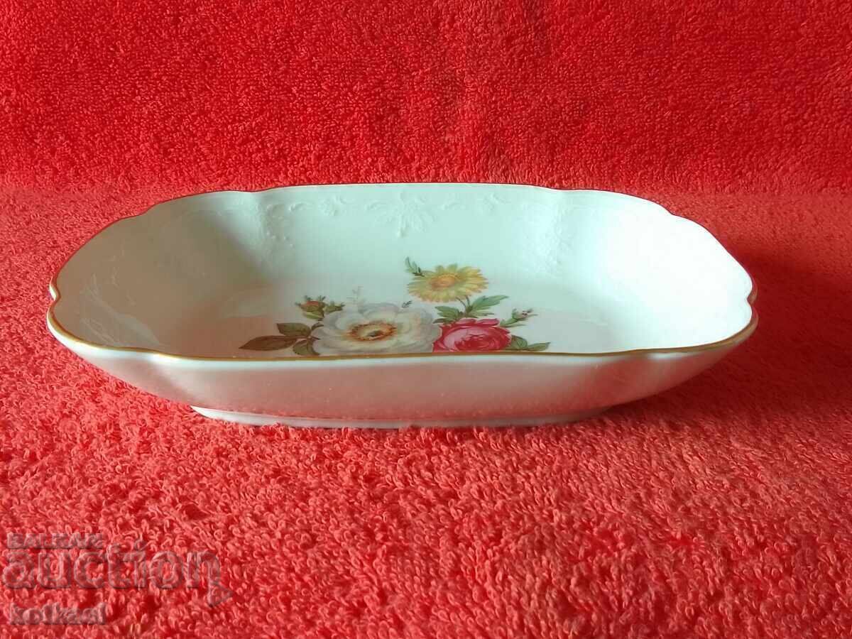 Old porcelain cup KAISER gilded embossed surface Meissen bouquet with price 55.50 BGN | € 28.38