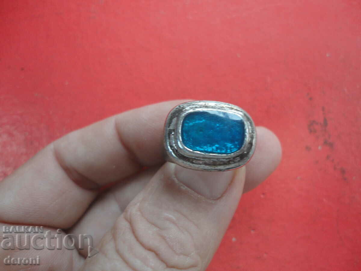 Παράδοση Χάλκινο δαχτυλίδι με πέτρα 5