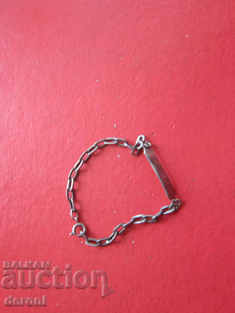 Υπέροχο ασημένιο βραχιόλι 800 FBM