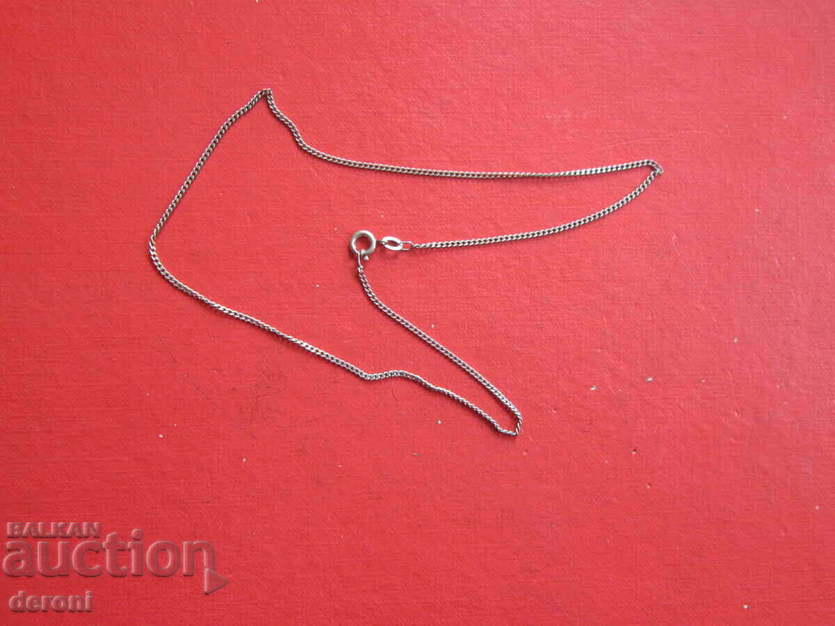 Аукцион Страхотно   сребърно колие верижка 835 FBM 10