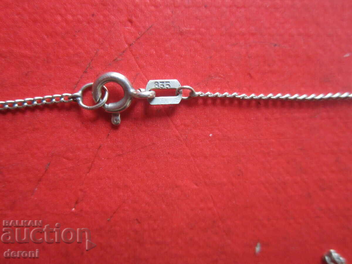 Καταπληκτική αλυσίδα ασημένιου κολιέ 835 δείγμα 8 με τιμή 20.00 BGN | € 10.23