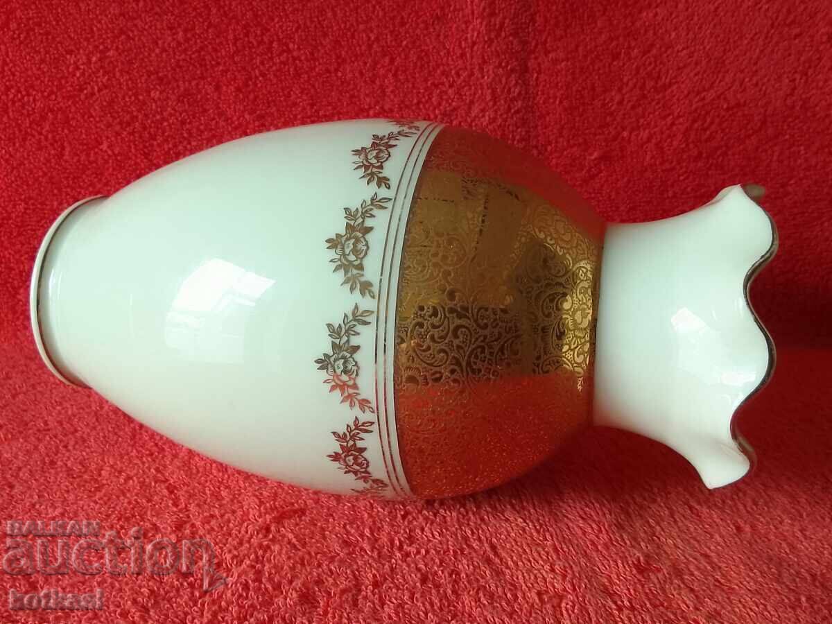 Old porcelain vase ALKA kunst Marion massive gold plating H 20 cm - 5