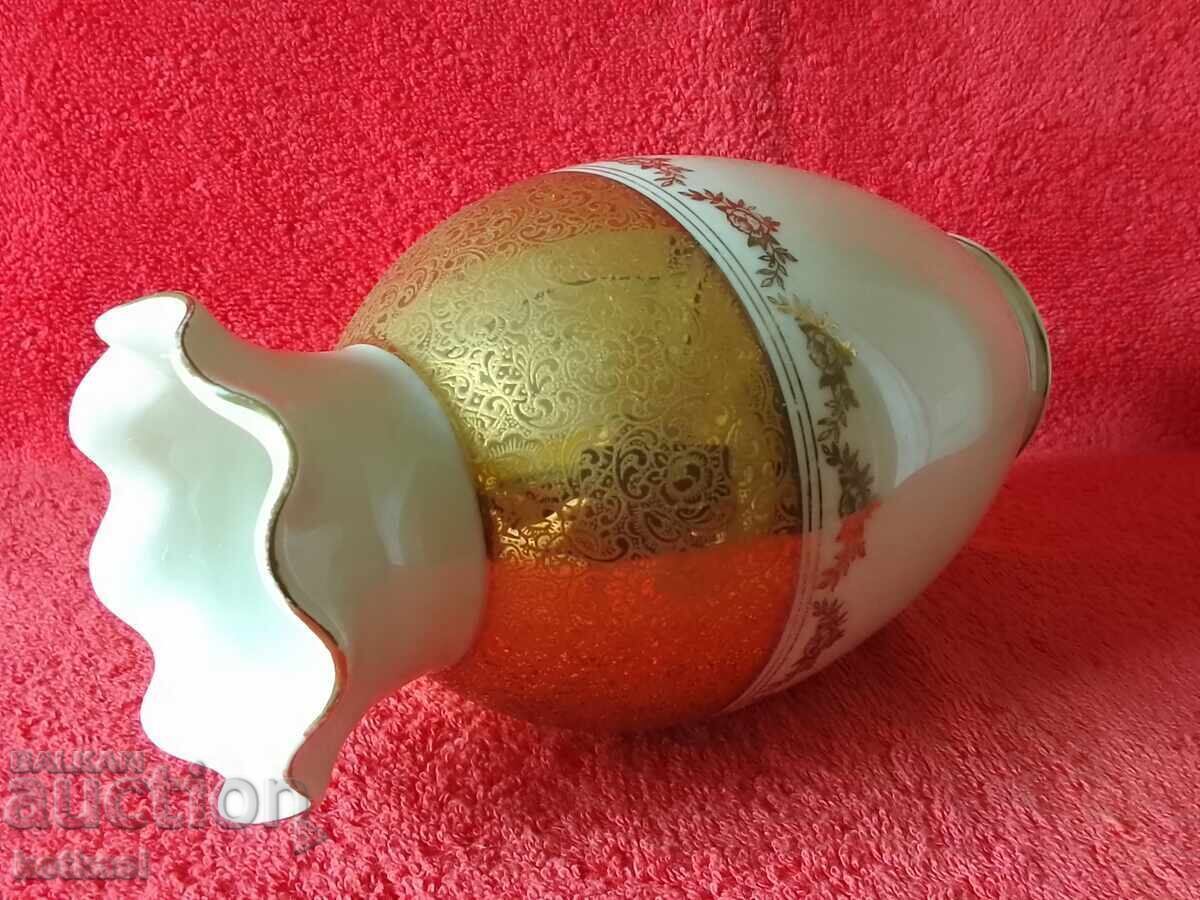 Vază din porțelan vechi ALKA kunst Marion aurire masivă H 20 cm - 7 Vază din porțelan vechi ALKA kunst Marion aurire masivă H 20 cm - 7