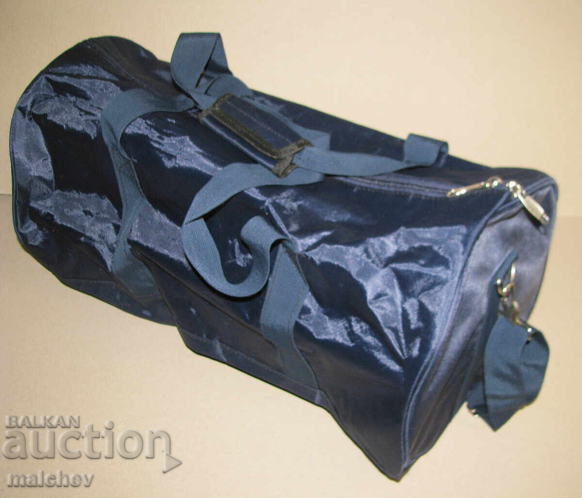 Auction Road sports bag textile dark blue 55/29 cm, excellent Auction Road sports bag textile dark blue 55/29 cm, excellent