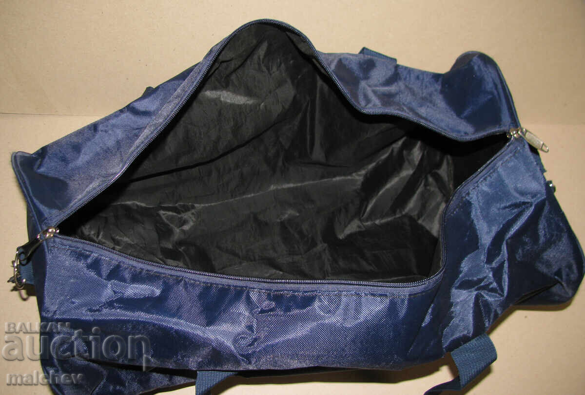 Road sports bag textile dark blue 55/29 cm, excellent - 5 Road sports bag textile dark blue 55/29 cm, excellent - 5