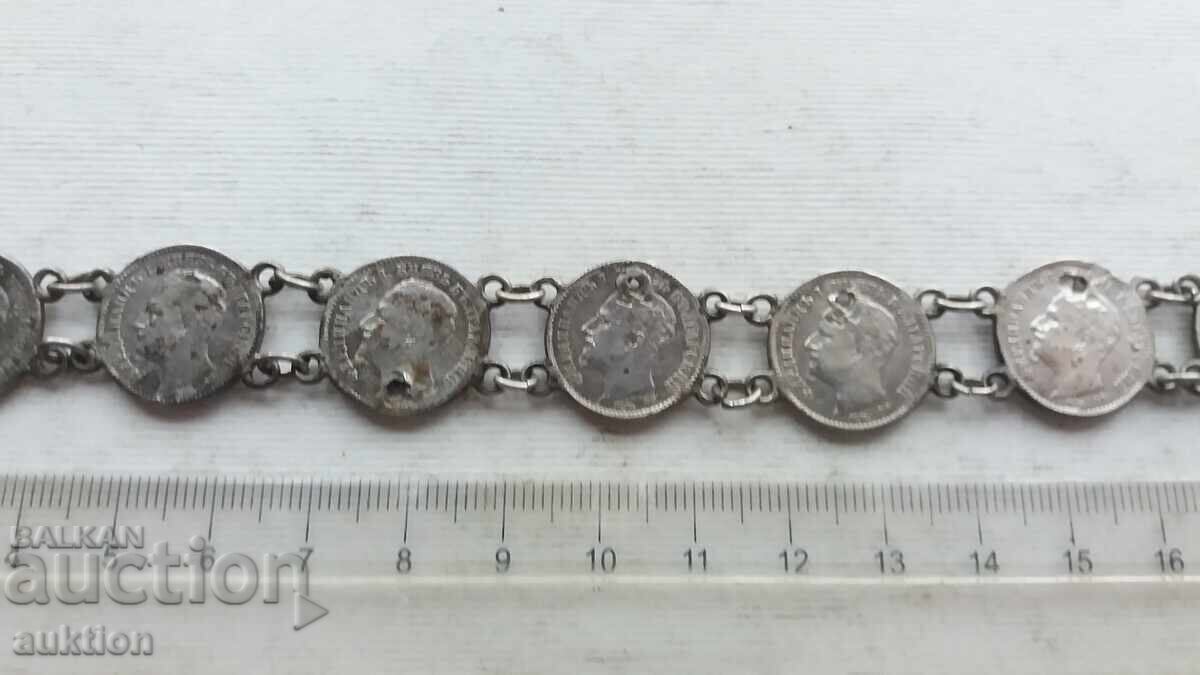 СРЕБЪРНА ГРИВНА С ЦАРСКИ МОНЕТИ - 5