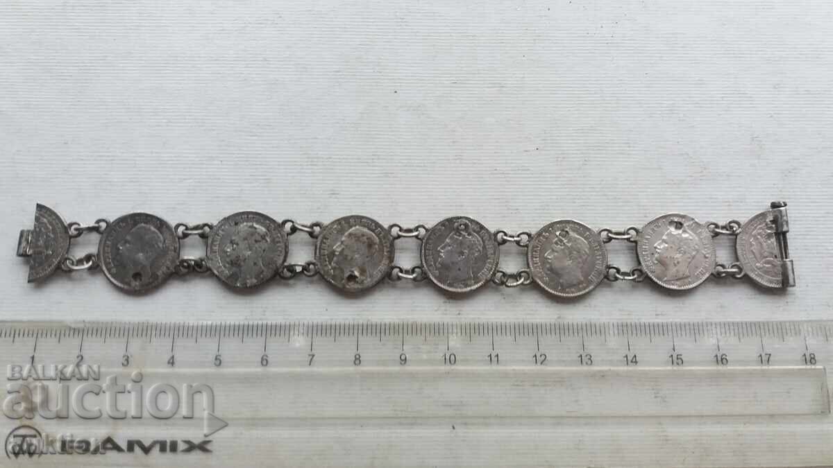 СРЕБЪРНА ГРИВНА С ЦАРСКИ МОНЕТИ - 6