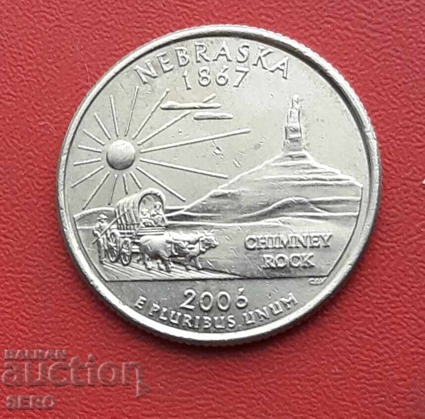 USA - 1/4 Dollar 2006 D - Denver - Nebraska State USA - 1/4 Dollar 2006 D - Denver - Nebraska State
