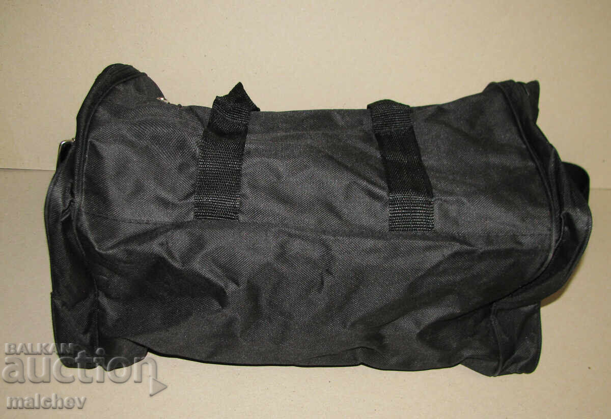 Geantă sport de voiaj Sport textilă neagră 47/22/20, excelentă - 5