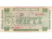 dioman - MAREA BRITANIE /B.A.F. 6th / - 50 PENSI - 1972g