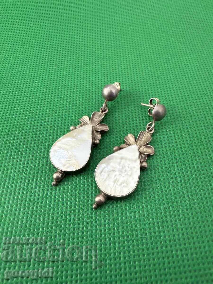 Χειροποίητα ασημένια σκουλαρίκια. №7544 με τιμή 99.00 BGN | € 50.62