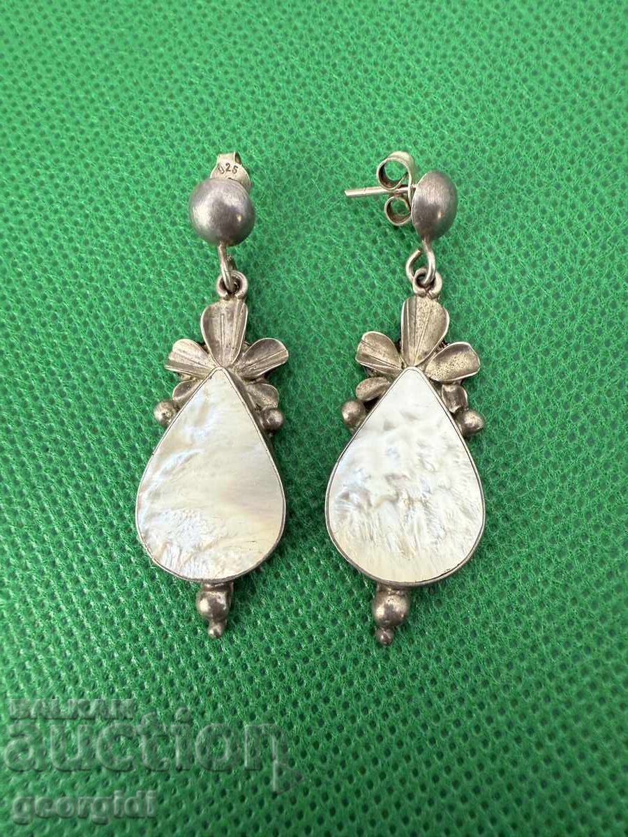 Δημοπρασία Χειροποίητα ασημένια σκουλαρίκια. №7544