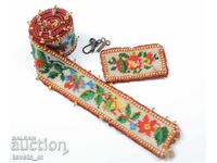 Antique Revival Belt with Glass Beads