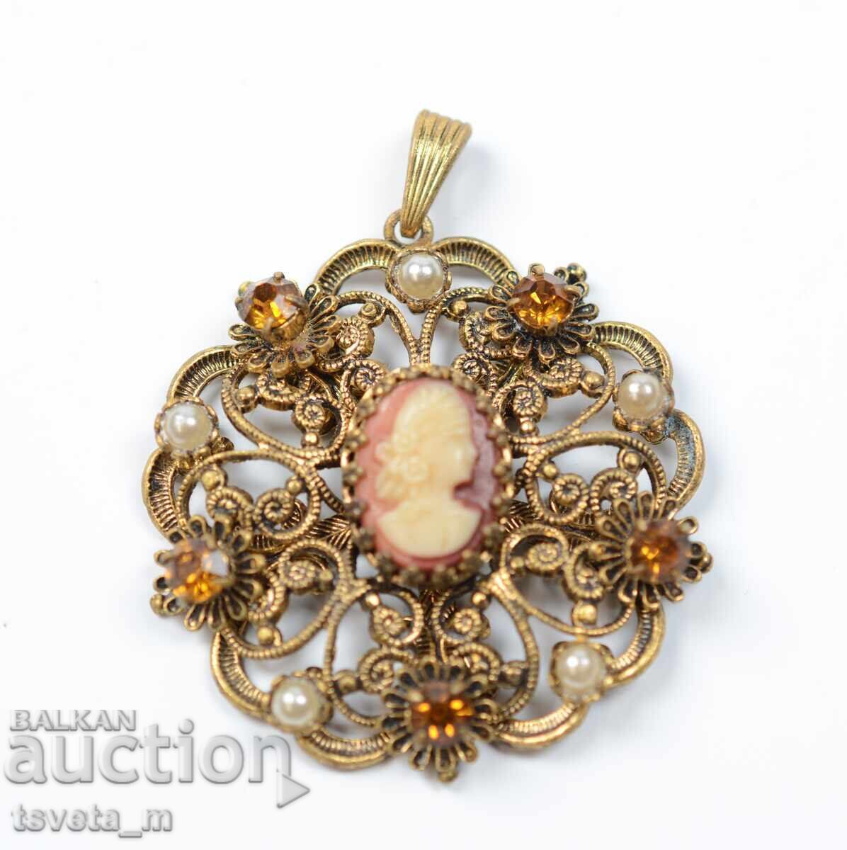 medalion cameo de epocă medalion cameo de epocă