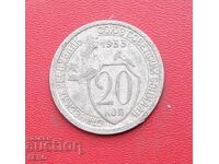 Russia-USSR-20 kopecks 1933