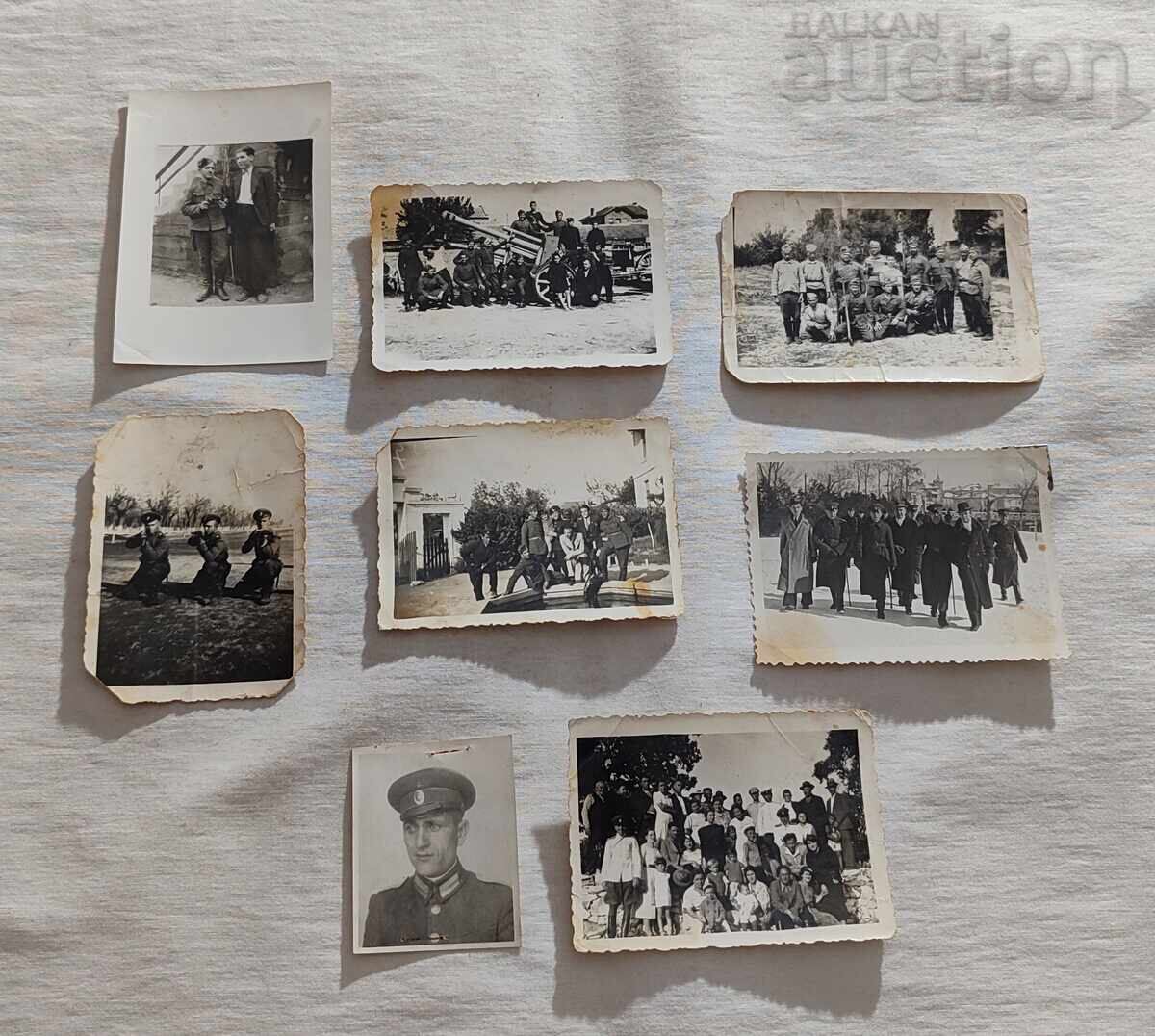 MILITARY KINGDOM BULGARIA PHOTOS LOT 8 PIECES