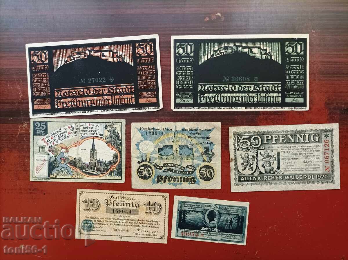 Германия - лот нотгелдове 2