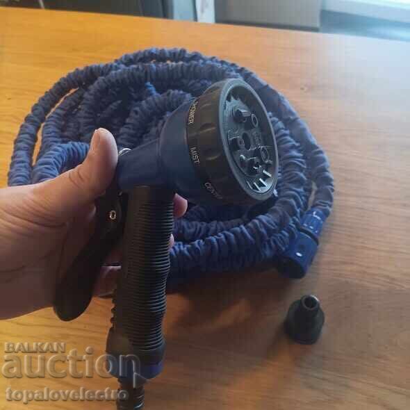 Expandable garden hose, 30 meters, with spray nozzle - 6 Expandable garden hose, 30 meters, with spray nozzle - 6