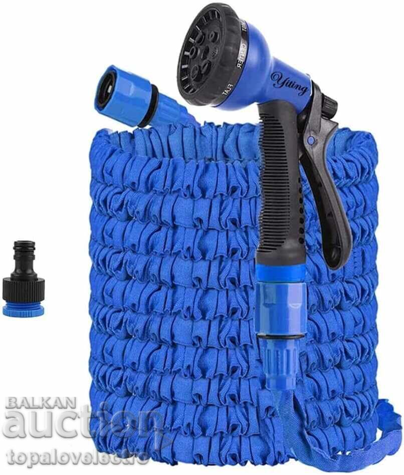 Expandable garden hose, 30 meters, with spray nozzle Expandable garden hose, 30 meters, with spray nozzle