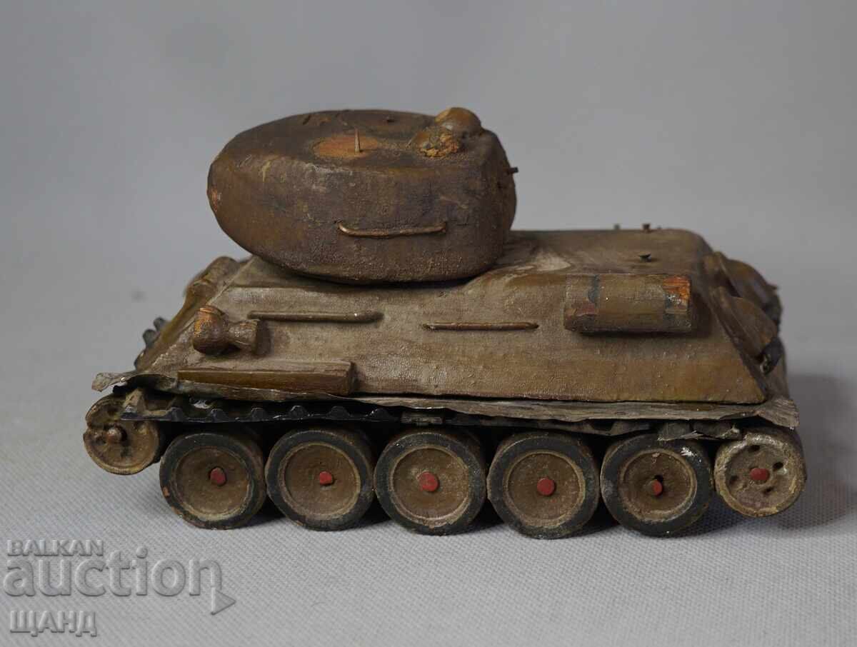 Παλιό Ξύλινο Μοντέλο Τανκ Στρατού
