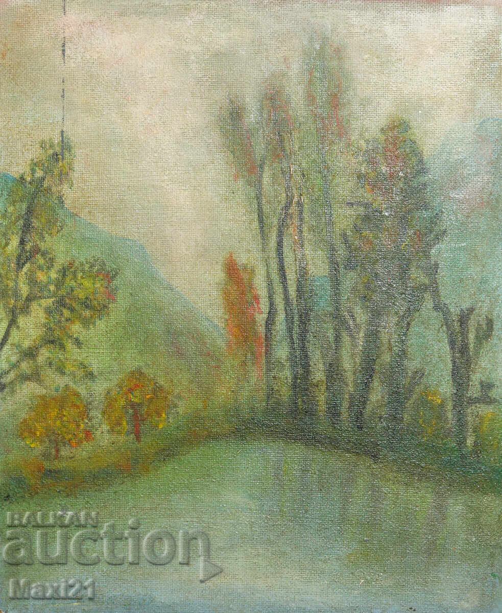 Landscape painting from Teteven, oil paints, signed