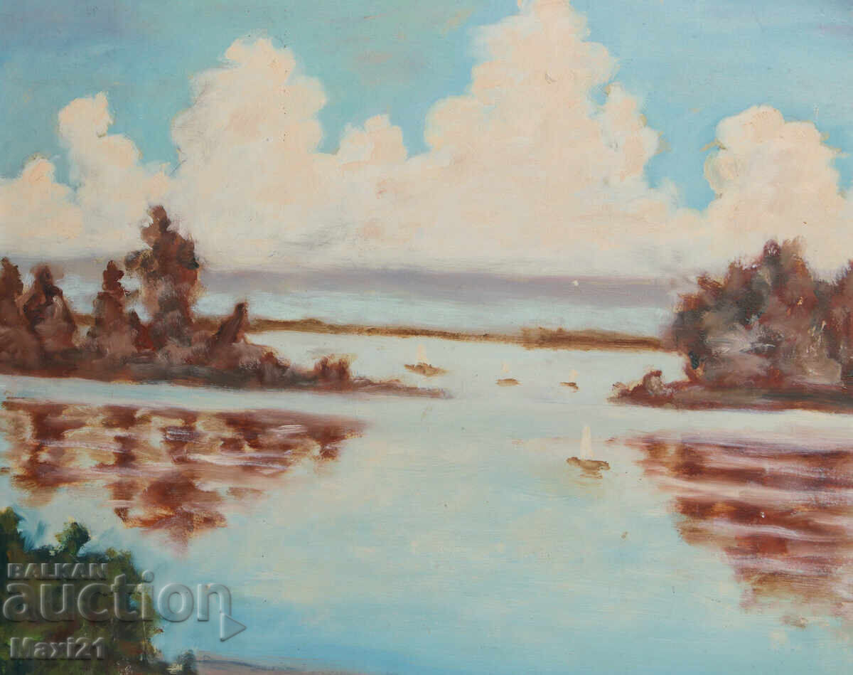 Seascape painting oil paints - 5