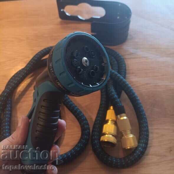Expandable garden hose 7.5 m with 10-function spray gun - 6