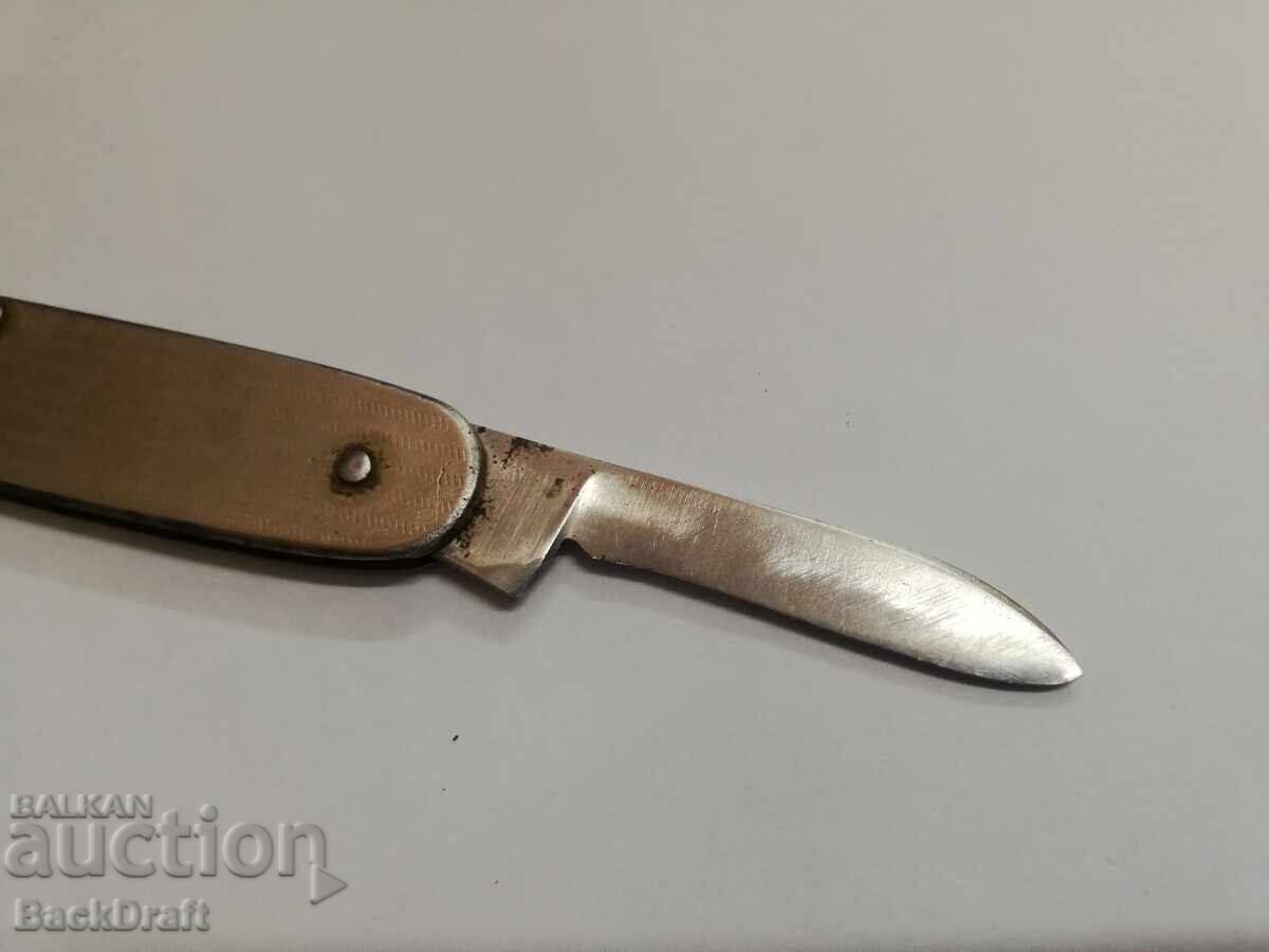 Δημοπρασία Παλιό σοσιαλιστικό πτυσσόμενο σουγιά, μαχαίρι ΚΟΟΠ "Γ.Δημητρόφ" Σίπκα