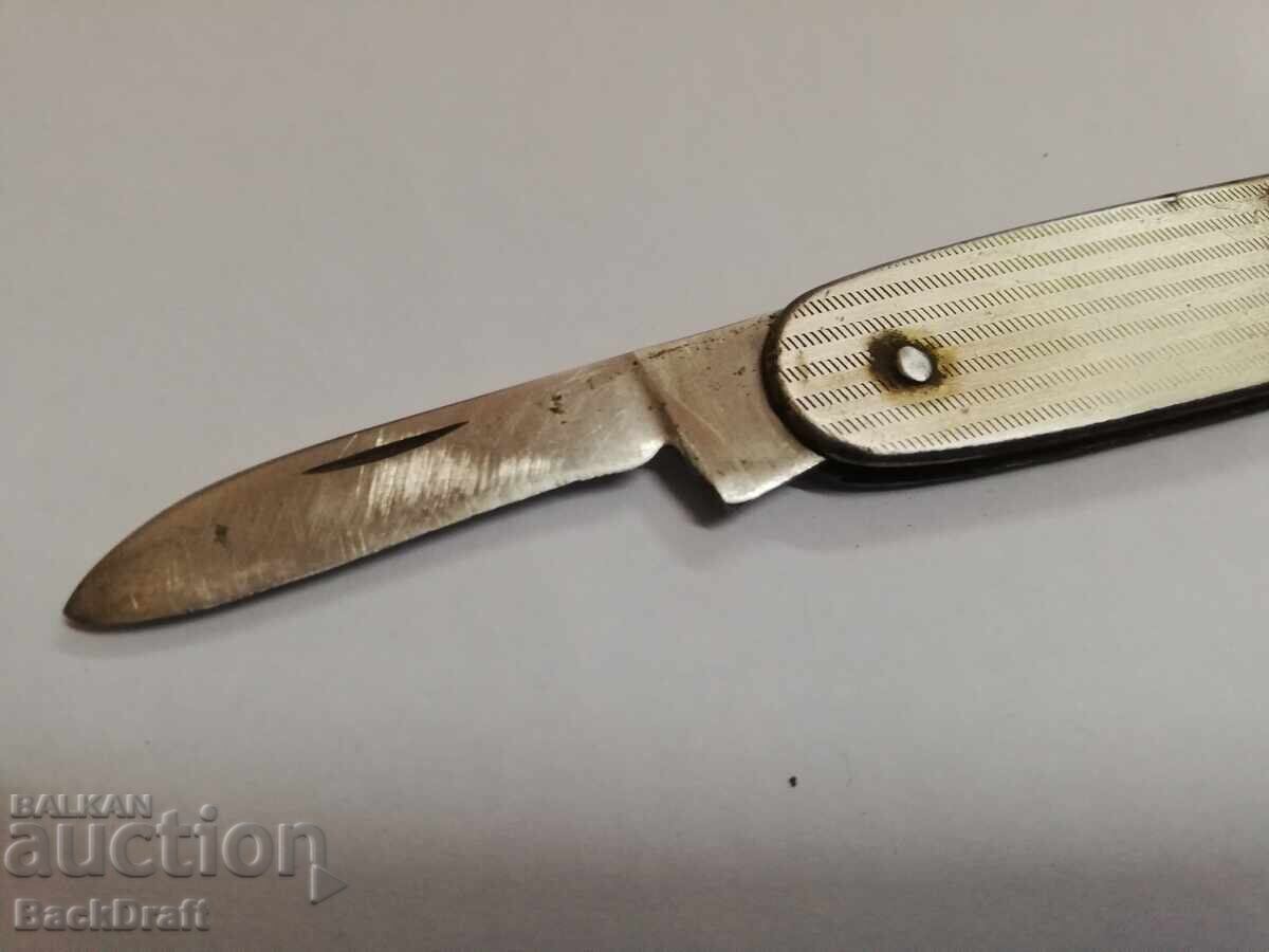 Παλιό σοσιαλιστικό πτυσσόμενο σουγιά, μαχαίρι ΚΟΟΠ "Γ.Δημητρόφ" Σίπκα - 5