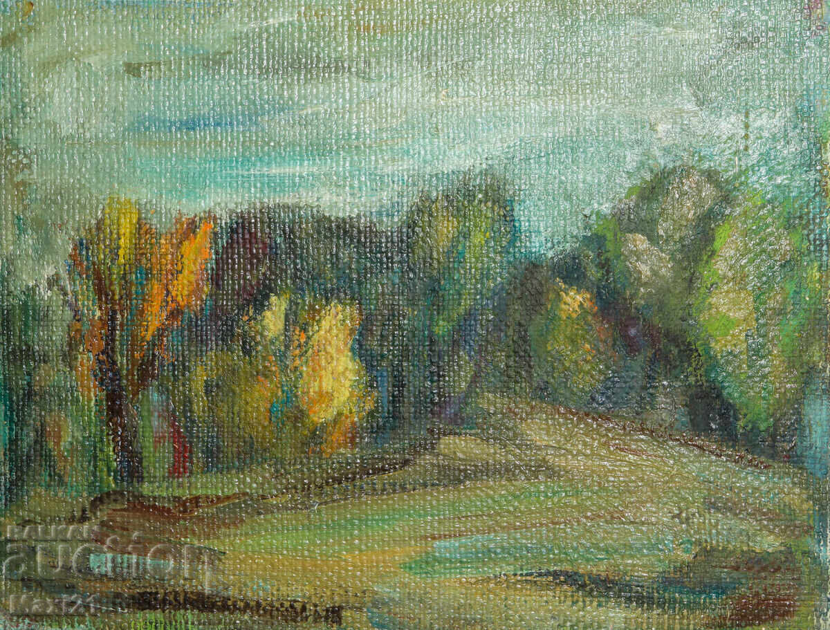 Δημοπρασία Ορεινό τοπίο ζωγραφική ελαιογραφία