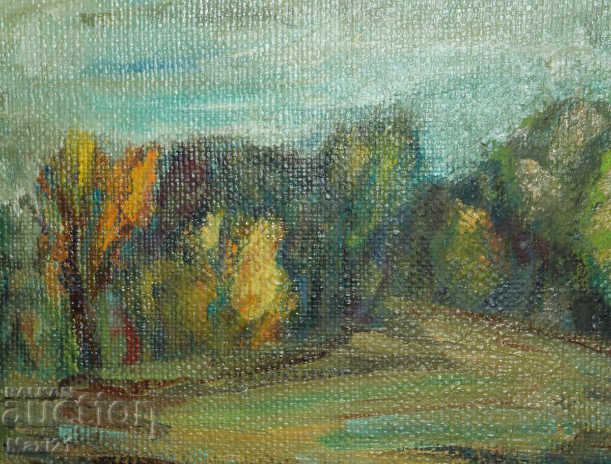 Ορεινό τοπίο ζωγραφική ελαιογραφία - 5