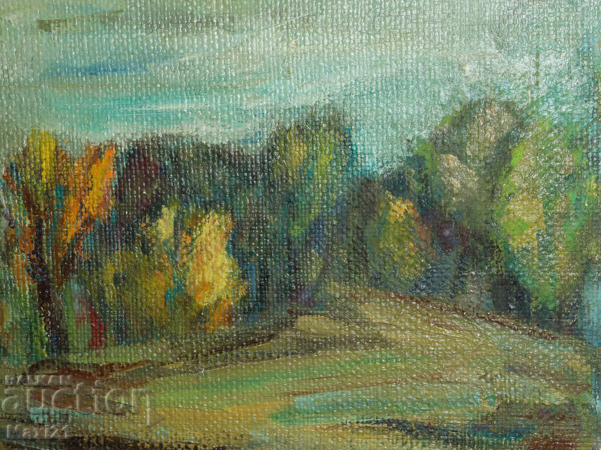 Ορεινό τοπίο ζωγραφική ελαιογραφία - 6