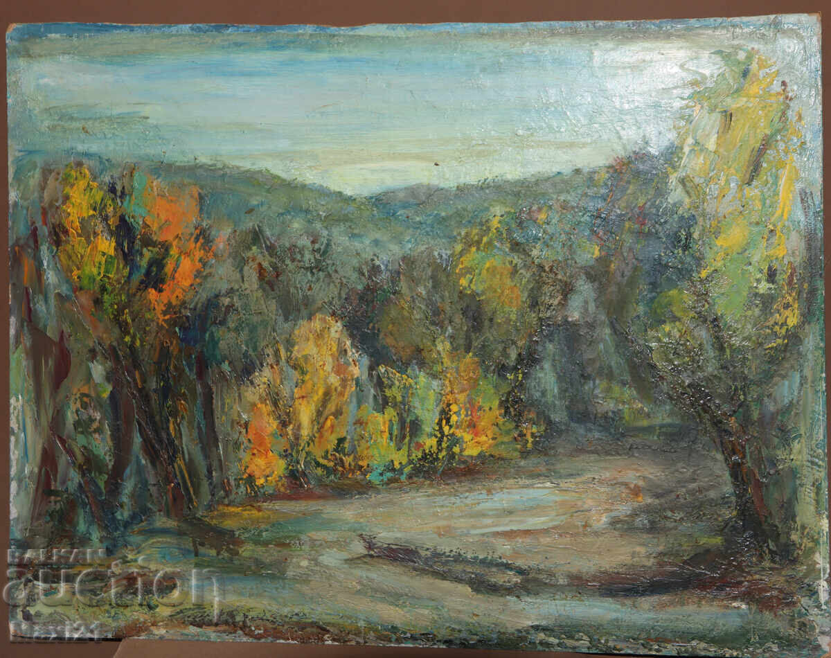 Δημοπρασία Ορεινό τοπίο ζωγραφική ελαιογραφία