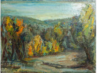 Ορεινό τοπίο ζωγραφική ελαιογραφία