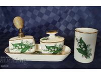 Set cosmetic din porțelan Bavaria cu lăcrămioare