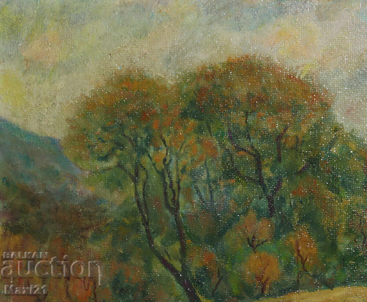 Delivery of Oil painting, forest landscape