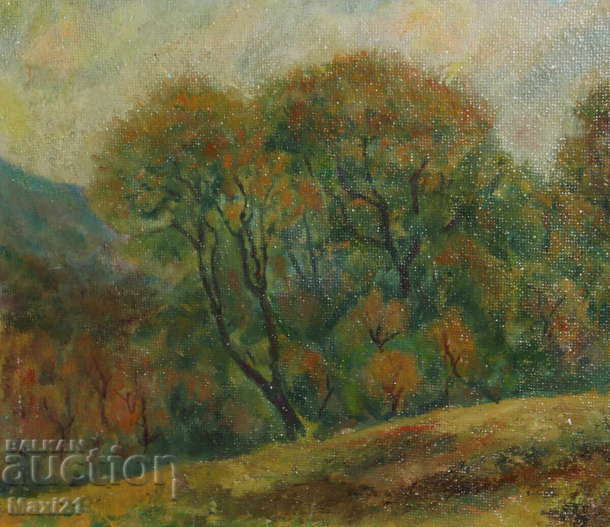 Oil painting, forest landscape - 5