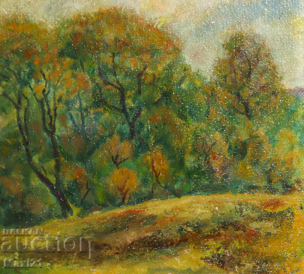 Oil painting, forest landscape - 6