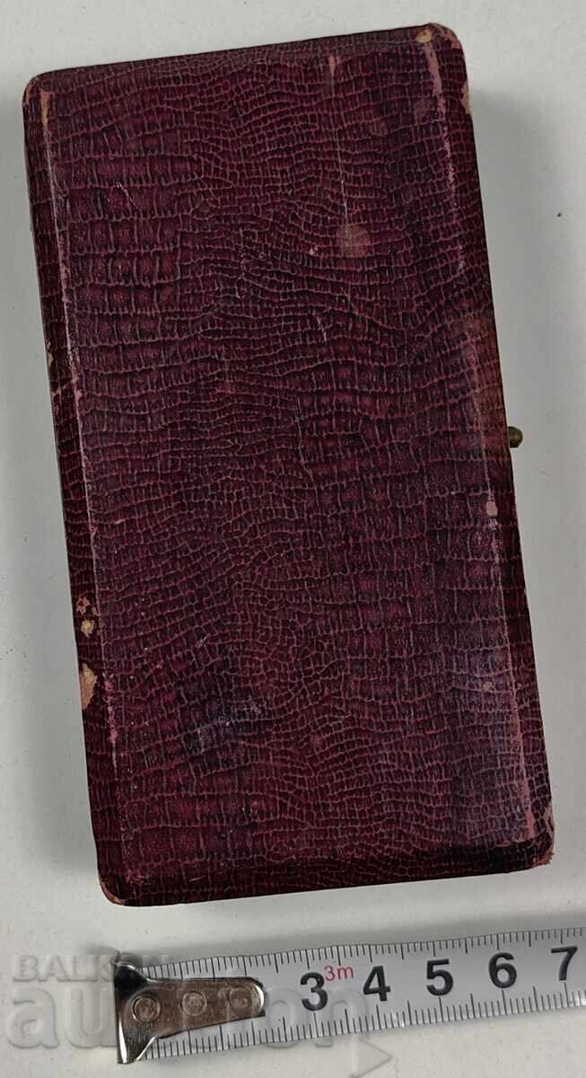 OLD JEWELRY BOX, MARKED - 7 OLD JEWELRY BOX, MARKED - 7