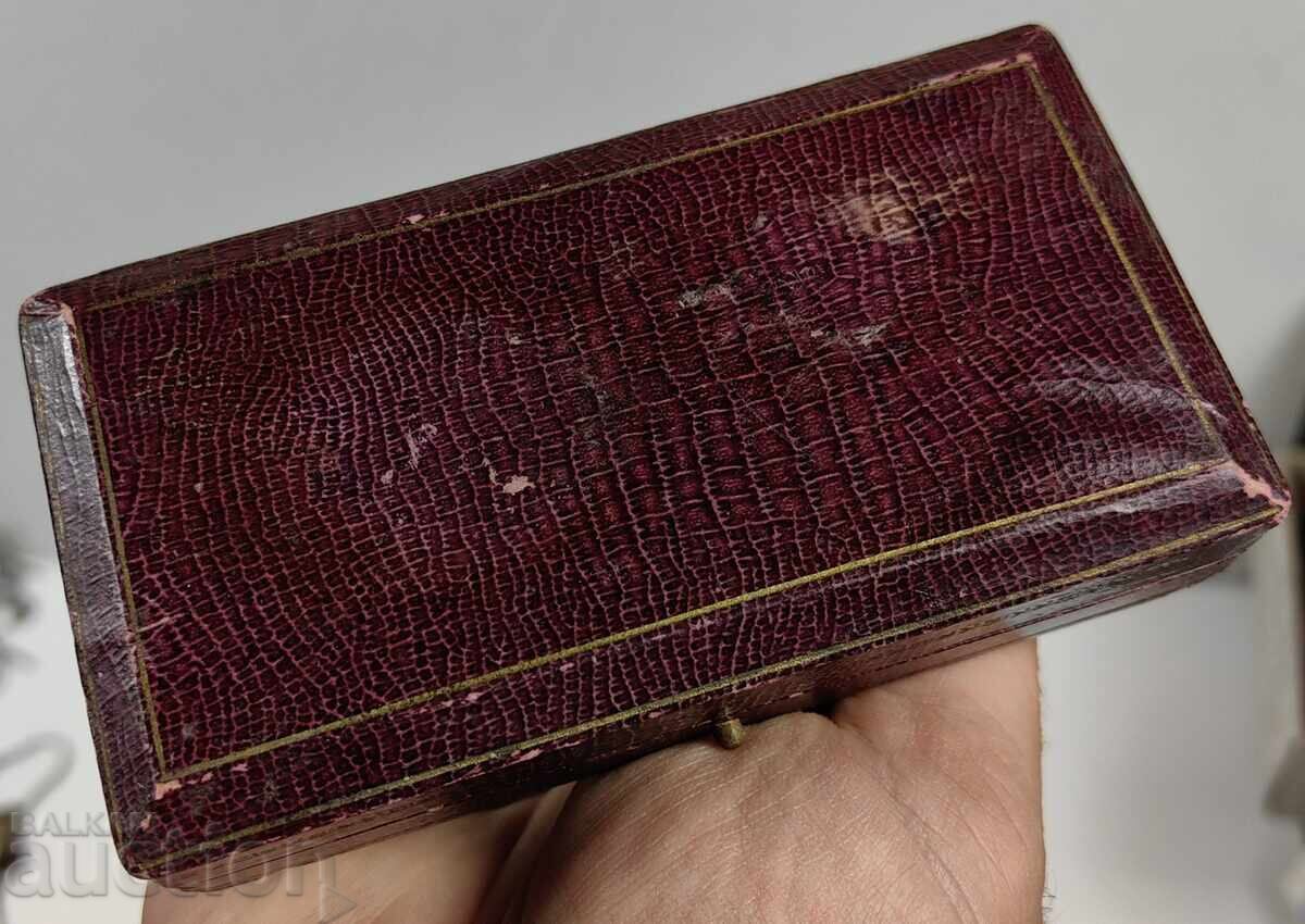 OLD JEWELRY BOX, MARKED OLD JEWELRY BOX, MARKED