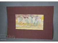 Old Master's drawing watercolor painting landscape