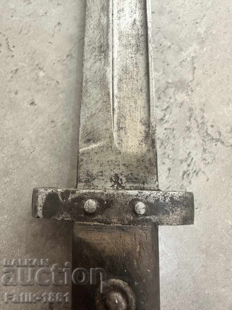 Delivery of Bulgarian Mannlicher rifle with a lion