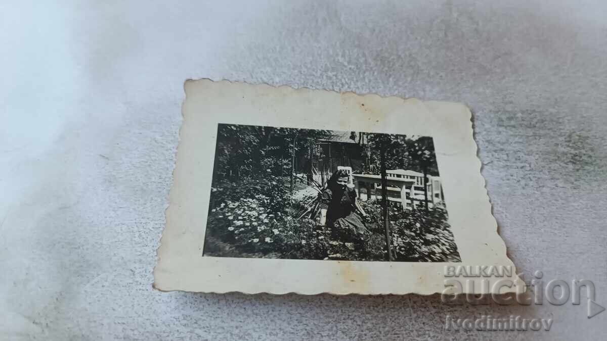 Photograph Sofia Young girl in the yard 1939