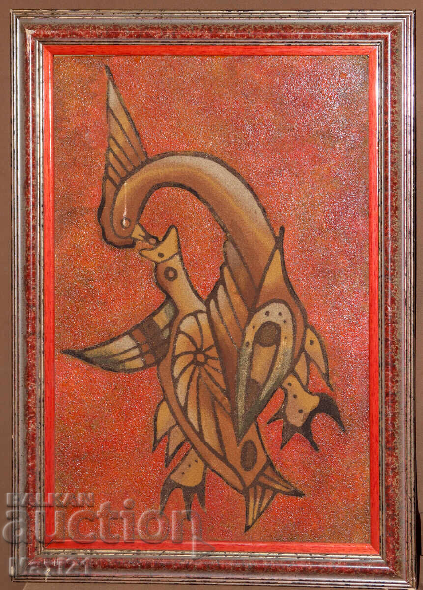 Абстрактна картина птици с цена 300.00 лв. | € 153.39