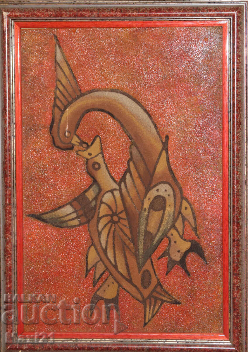 Аукцион Абстрактна картина птици